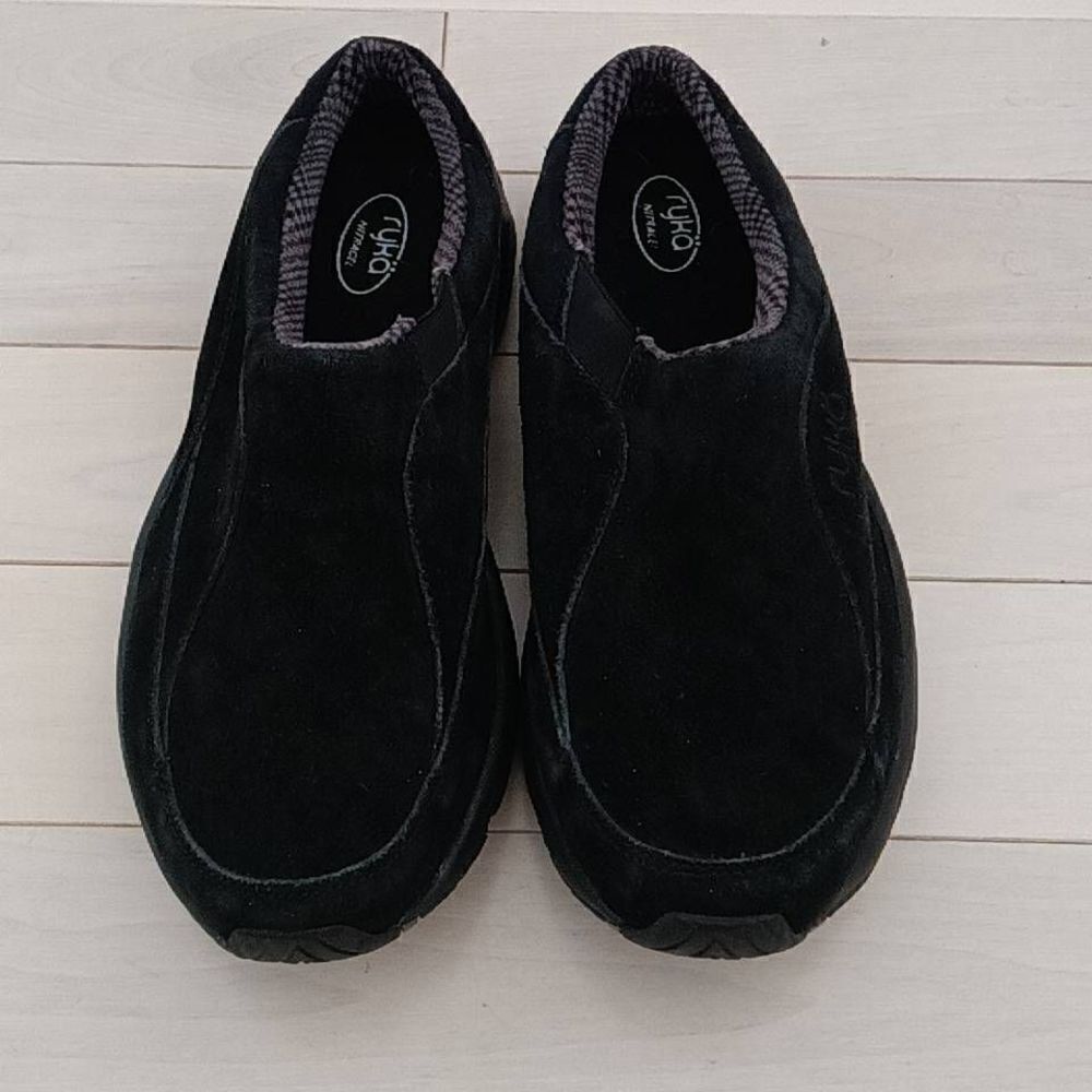 RYKA Womens Cat III Arctica Nitracel Leather Suede Slip-on Shoes Black Size 11M